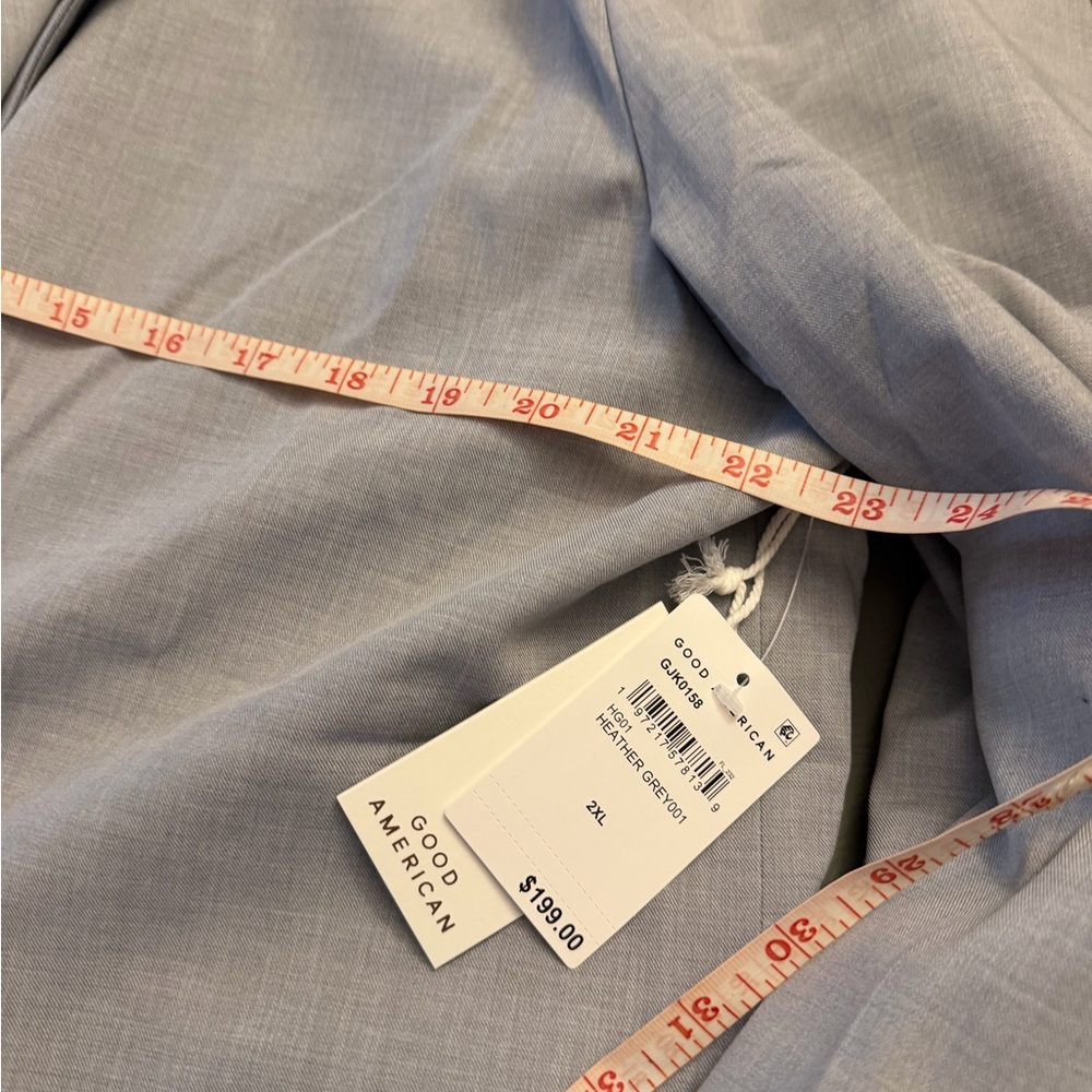 Good American Light Gray Single-Breasted Blazer - Picture 4 of 8